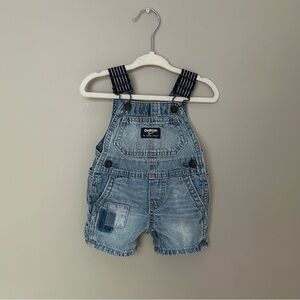 OshKosh B'gosh Blue Denim Shorts Overalls